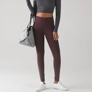 Lululemon Wunder Under Pant (Ombré Black Cherry)